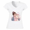 T-Shirt Donna Scollo V Girl Power