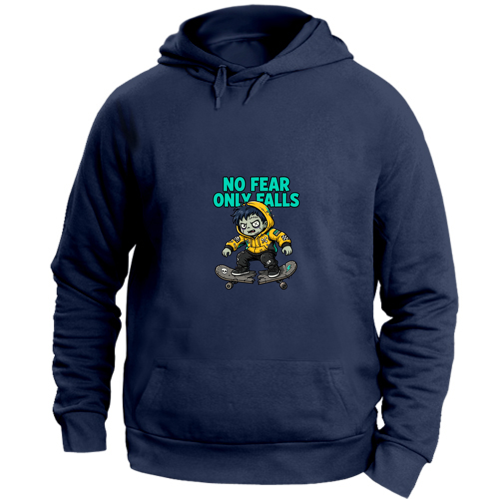 Felpa con Cappuccio Unisex SKATEBOARD ZOMBIE