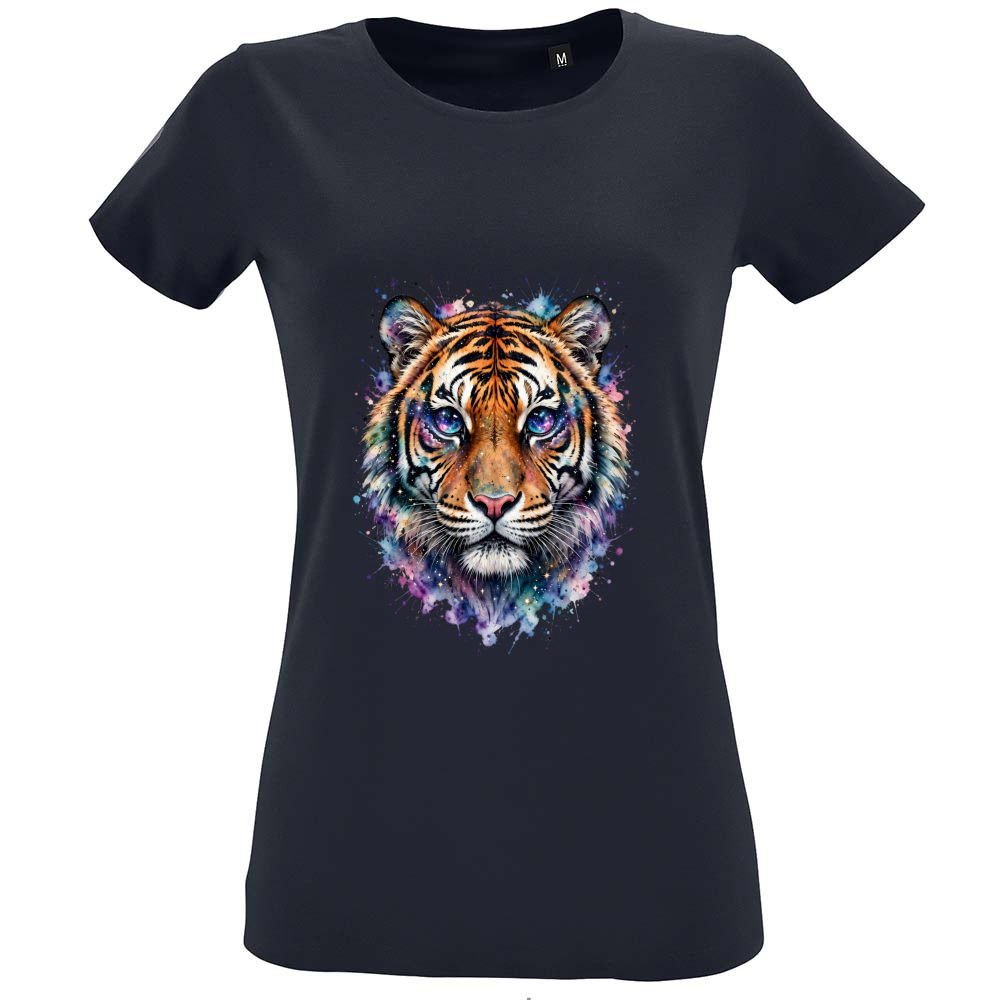 T-Shirt Women Fit Tiger Galaxy