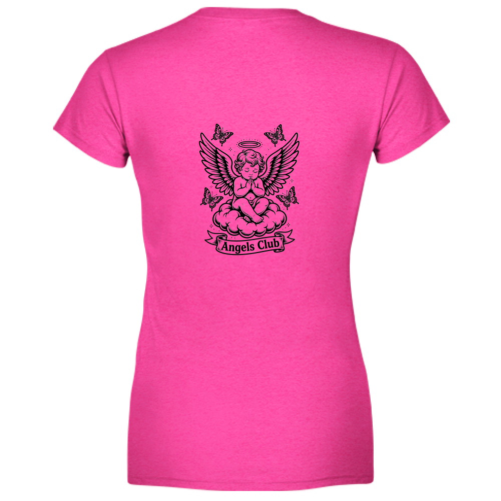 T-Shirt Donna Scollo V Angels