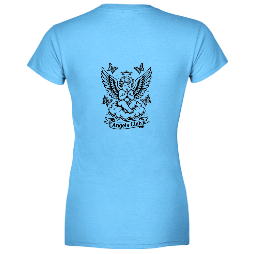 T-Shirt Donna Scollo V Angels
