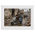 Poster con Cornice 30x20 Repubblica