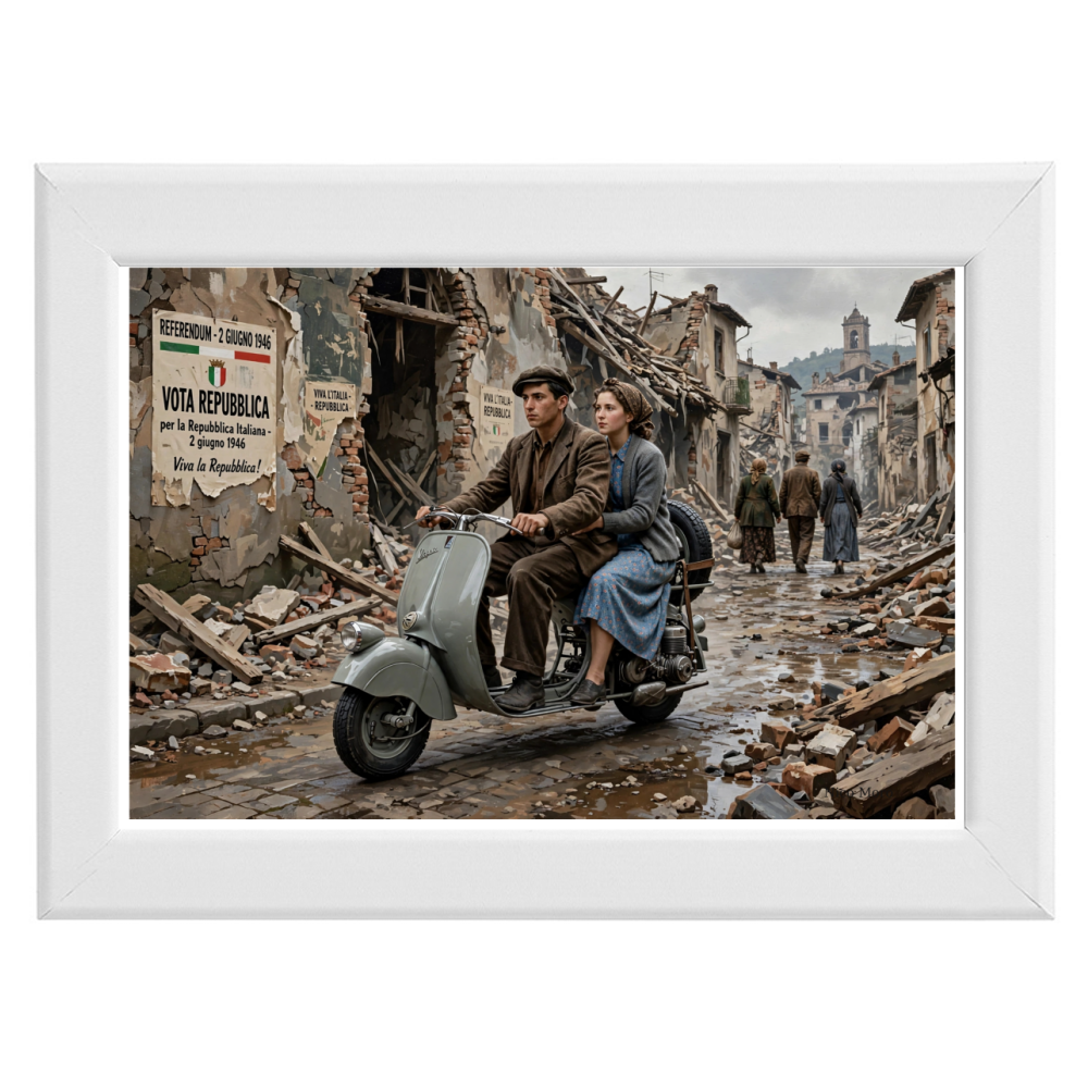 Poster con Cornice 30x20 Repubblica