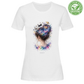 T-Shirt Woman Organic Galaxy bun