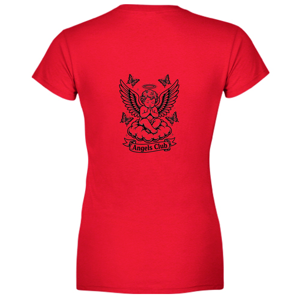 T-Shirt Donna Scollo V Angels