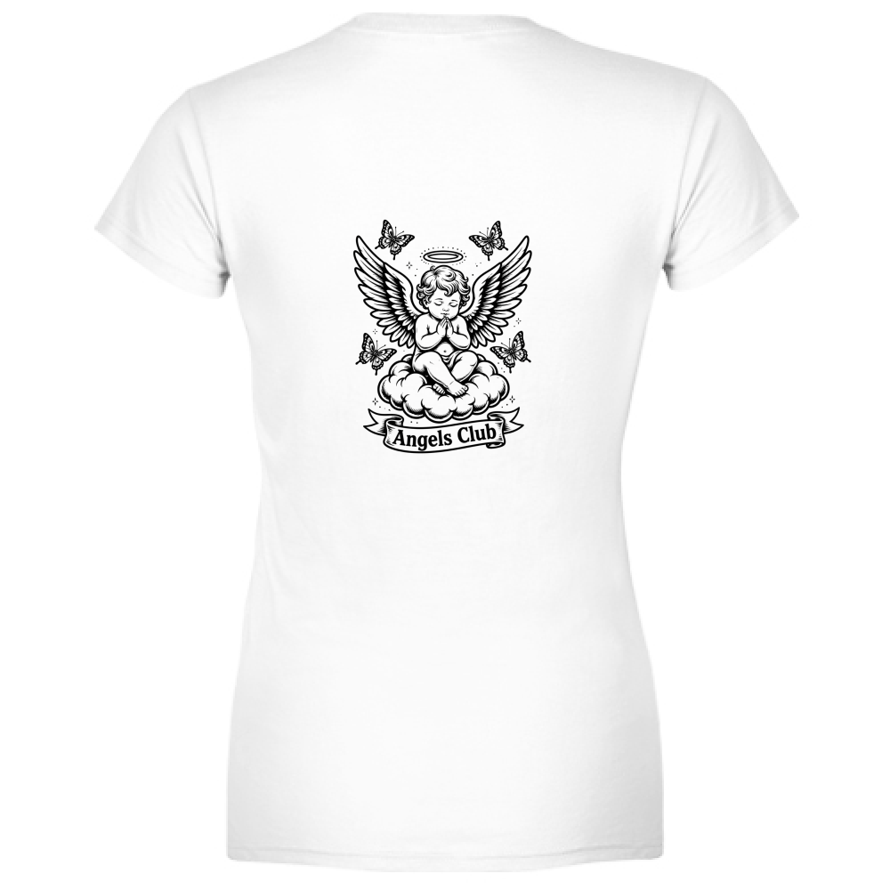 T-Shirt Donna Scollo V Angels