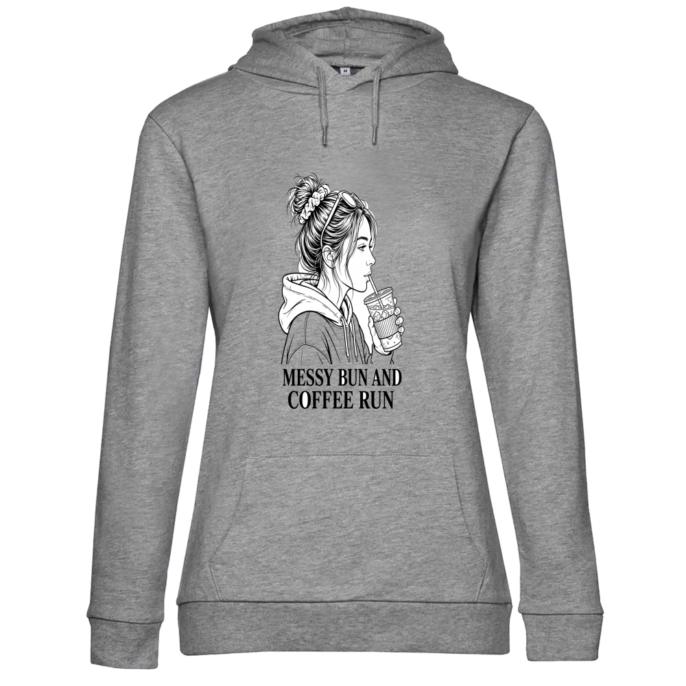 Hoodie Premium Women Coffee run