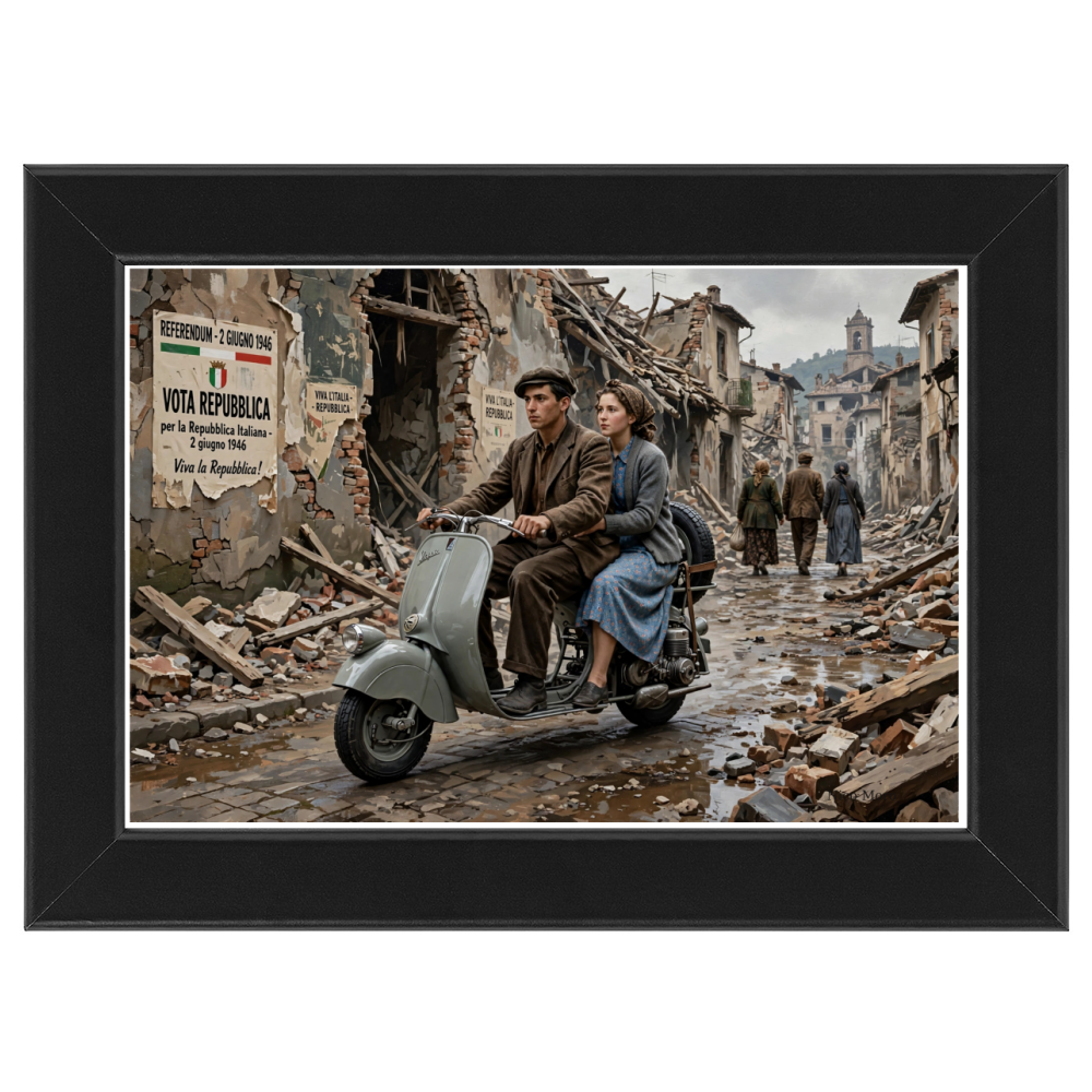 Poster con Cornice 30x20 Repubblica