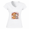 T-Shirt Donna Scollo V Amore
