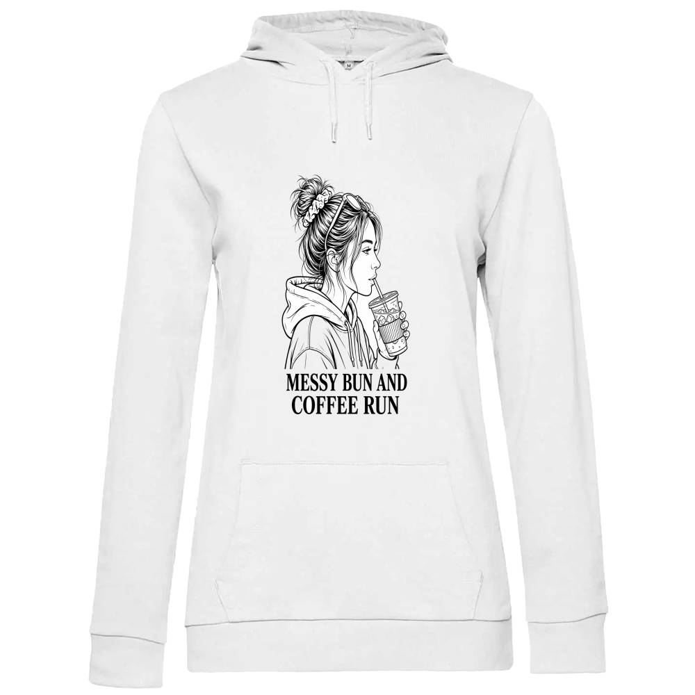 Hoodie Premium Women Coffee run