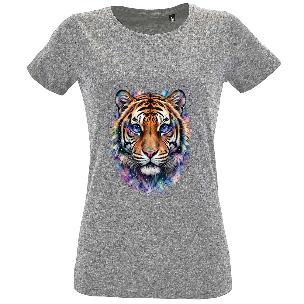 T-Shirt Women Fit Tiger Galaxy